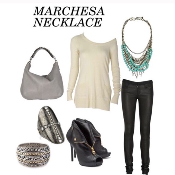 Stella & Dot | Turquoise Crystal & Black Cupchain Marches NEW StatementN… - Picture 9 of 11